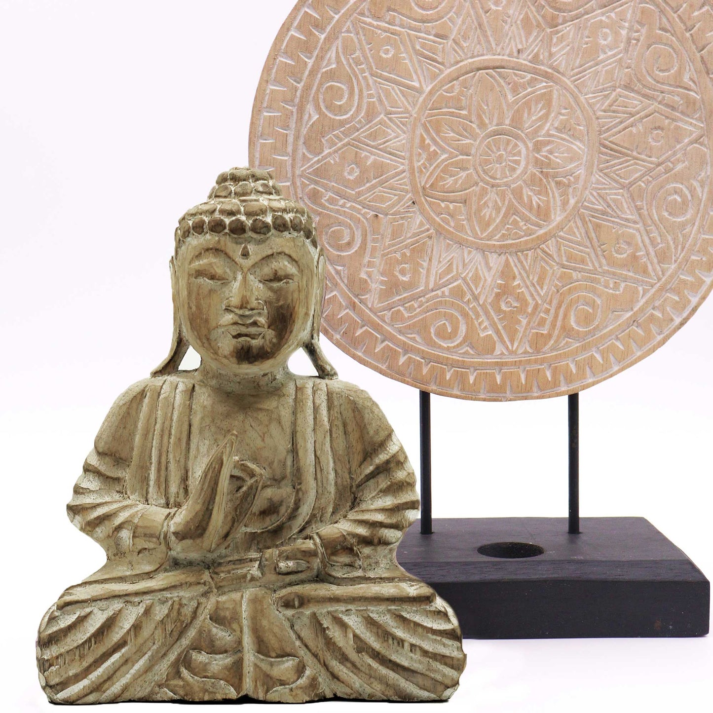 Buddha Feng Shui Set - Classic Mandala - Natural (2 Designs)