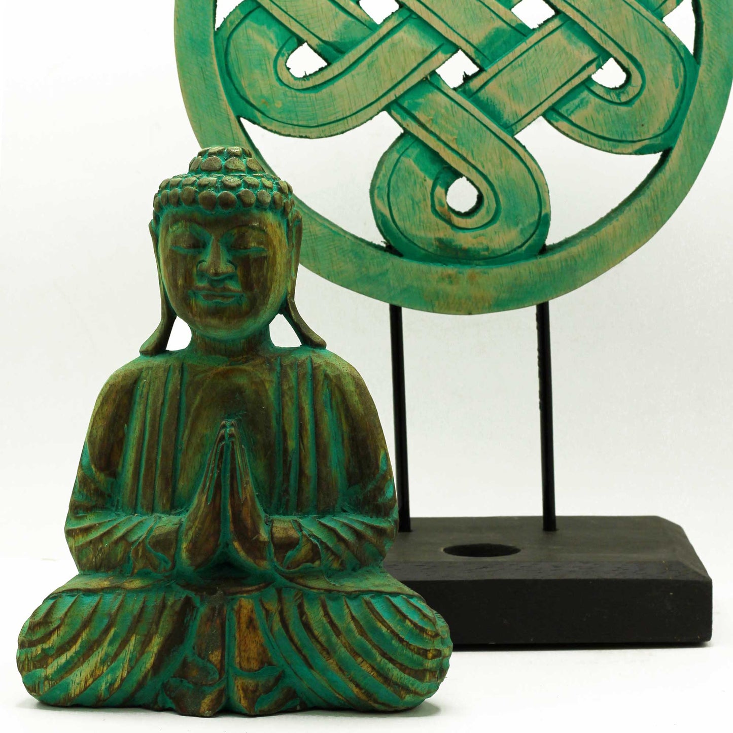 Buddha Feng Shui Set - Mandala - Green