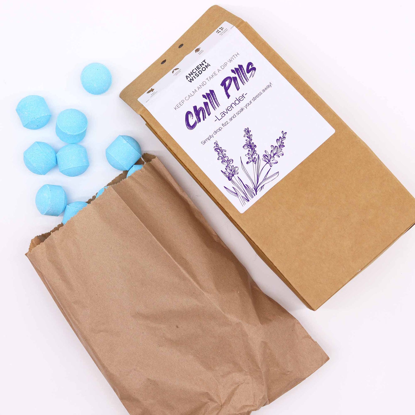 Chill Pills Bath Bomb Gift Set - Lavender