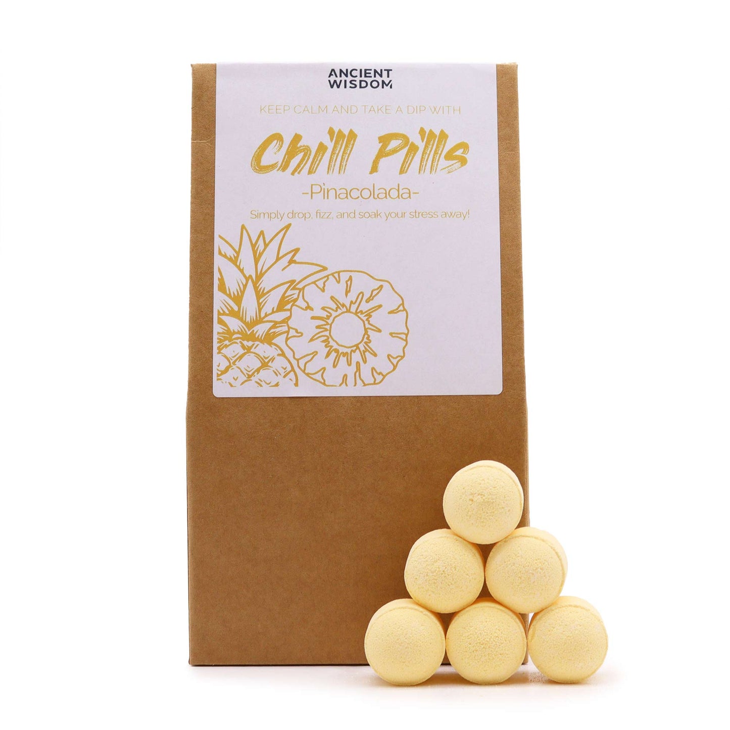 Chill Pills Bath Bomb Gift Set - Pinacolada