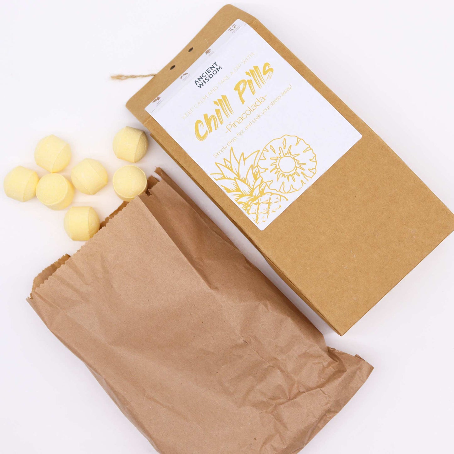 Chill Pills Bath Bomb Gift Set - Pinacolada