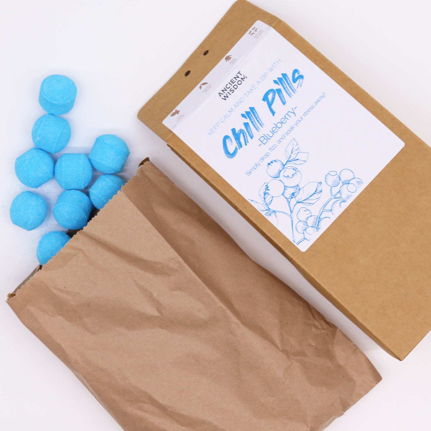 Chill Pills Bath Bomb Gift Set - Blueberry