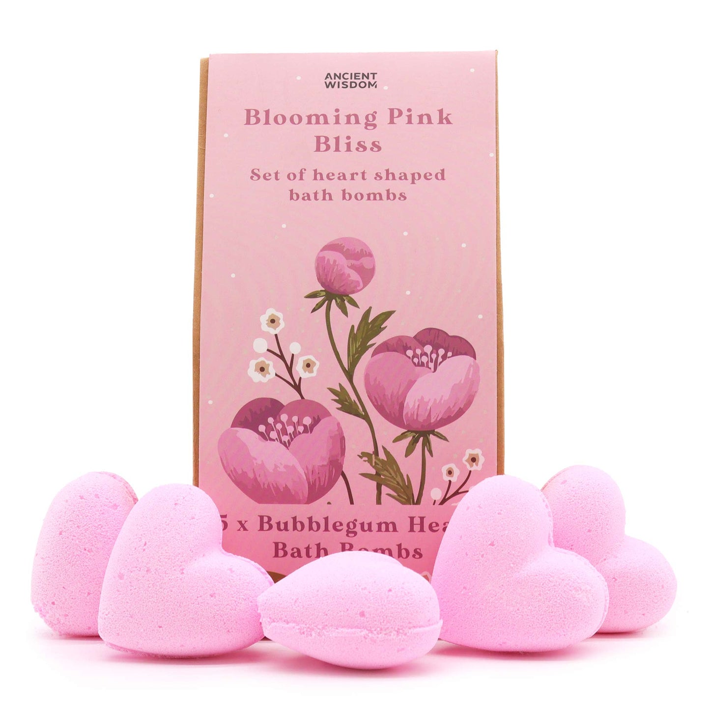 Blooming Pink Bliss Bath Heart Gift Set