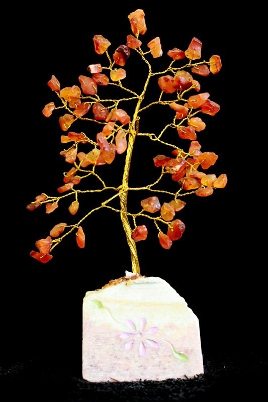 Carnelian Gemstone Tree - 80 Stones