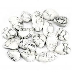 20x African Gemstone Magnesite / Howlite White