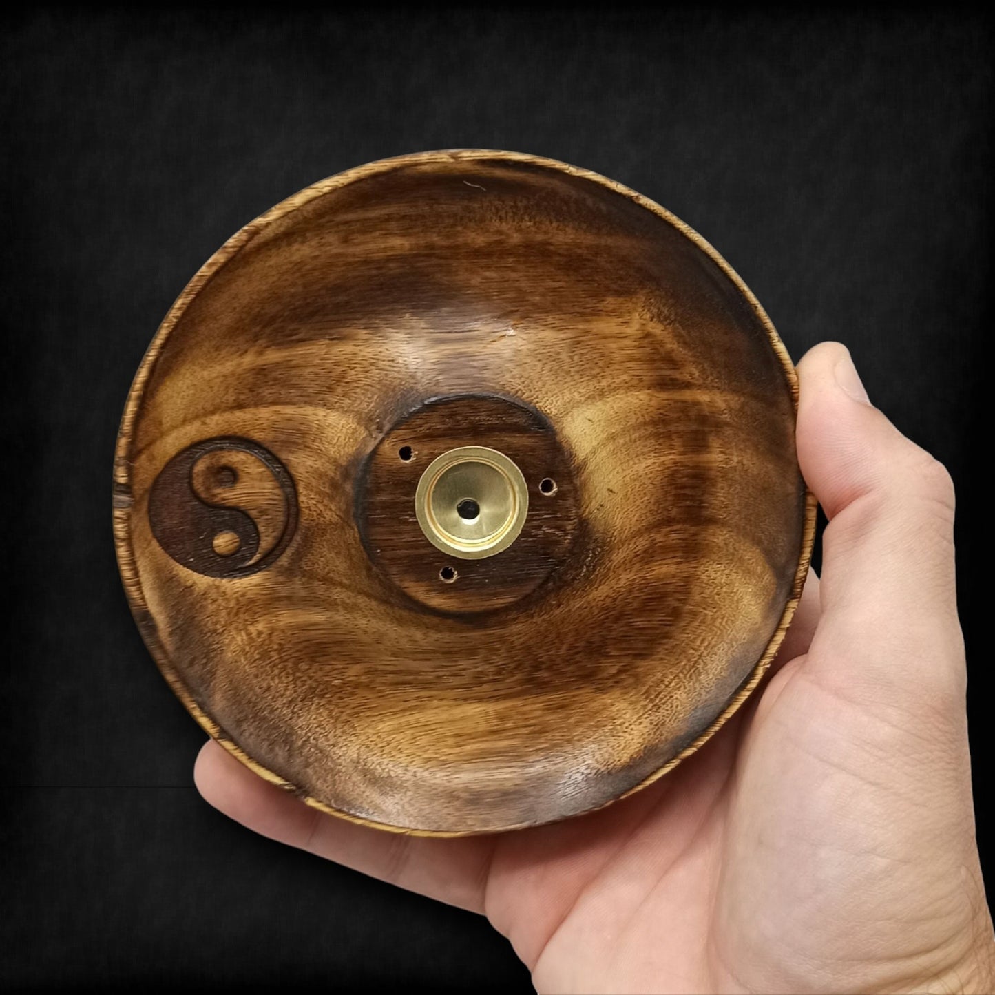 Incense Stick & Cone Burner Disc - Ying & Yang