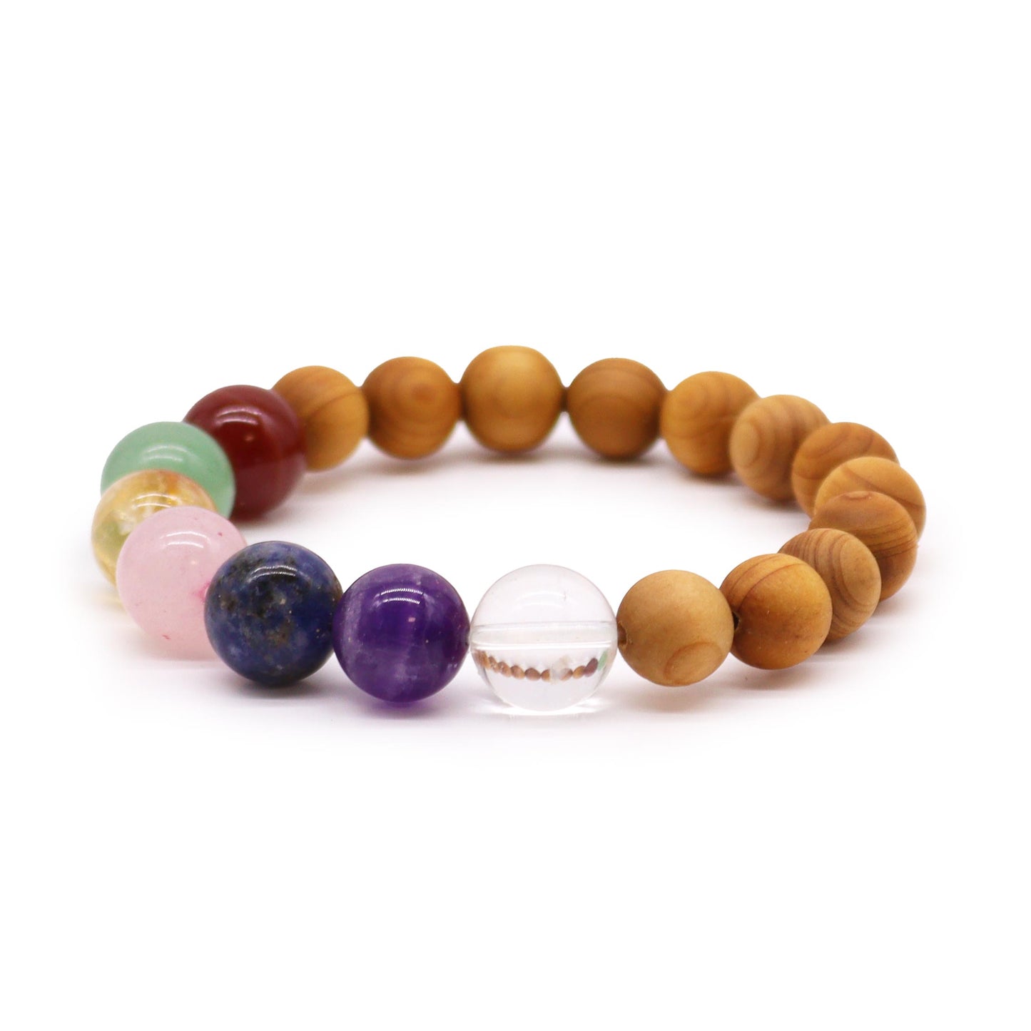 Cedarwood & Seven Chakra Bangle