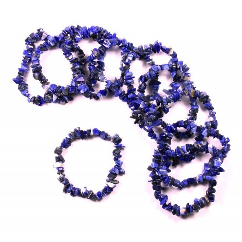 Lapis Crystal Chip Bracelet