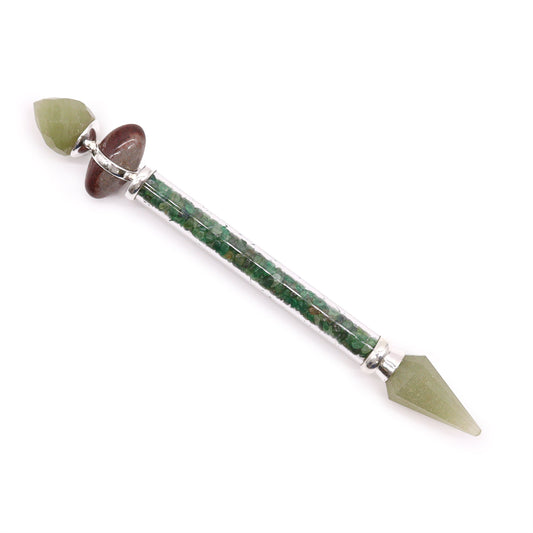 Shiva Lingam Magic Wand - Green Aventurine - Happiness