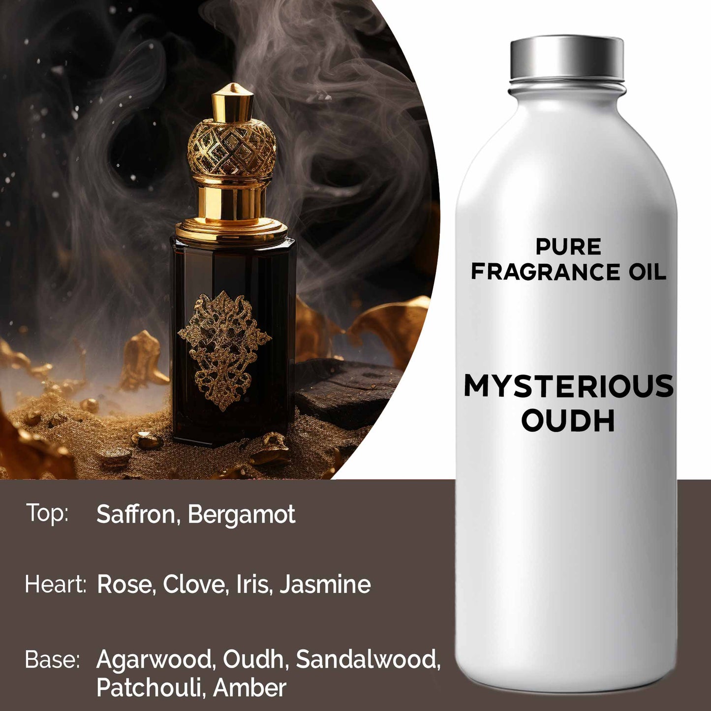 500g Pure Fragrance Oil - Mysterious Oudh