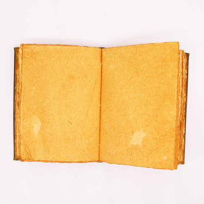 Heafty Coffee Tan Book - Zinc Owl Decor - 200 Deckle Edges Pages