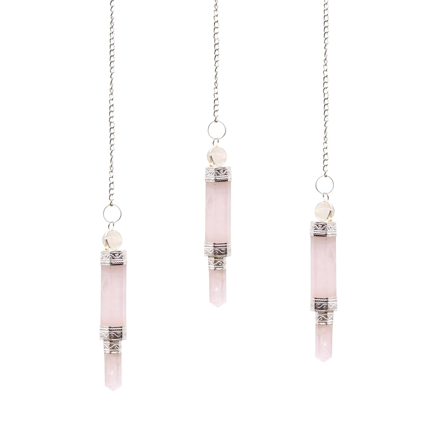 Three Piece Pendulum - Rose Quartz