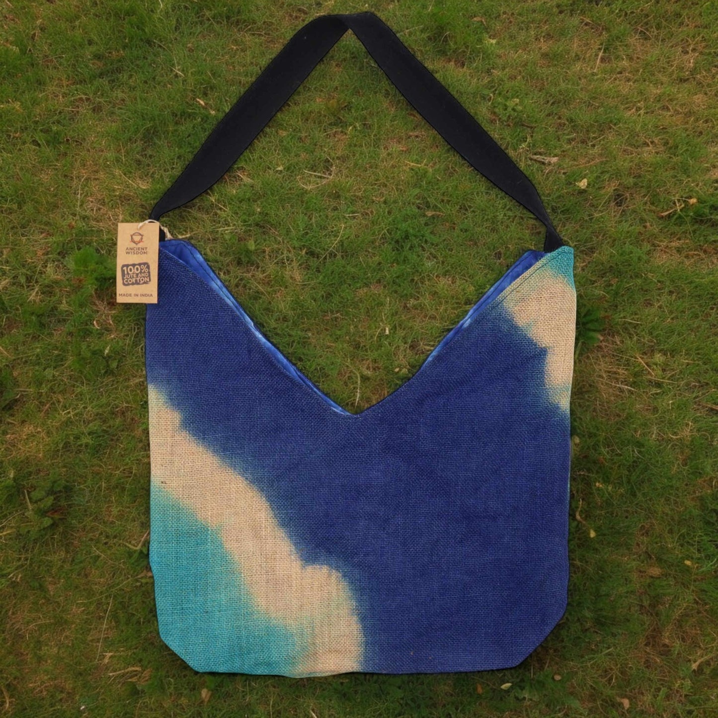 Soft Blend Shoulder Tote - Denim Blue