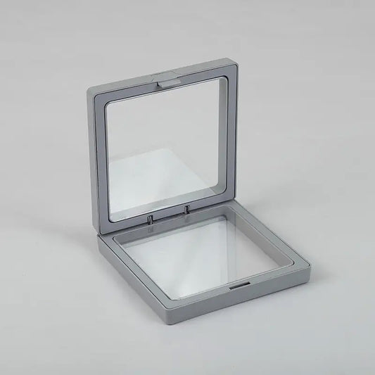 Med 3D Floating Frame Display 9x9cm - Grey