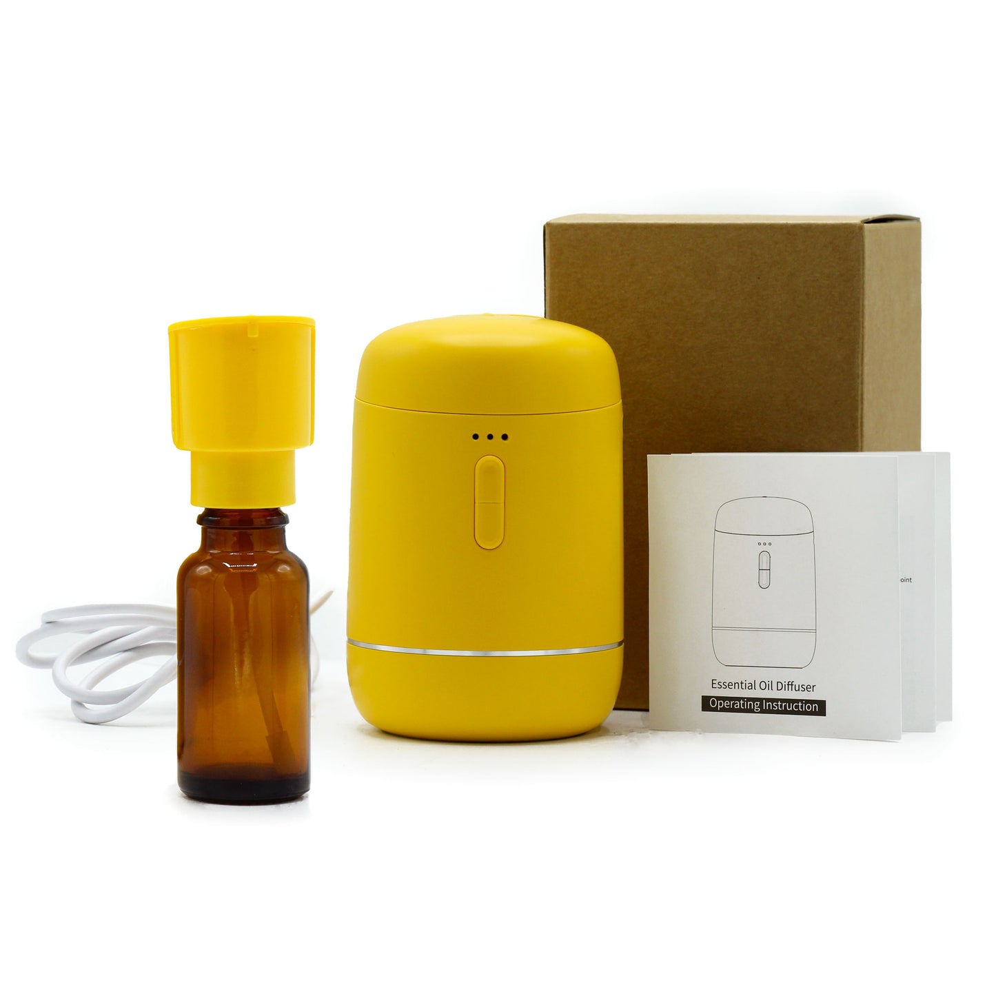 Single Waterless Oil Nebulizer - USB to C Yellow