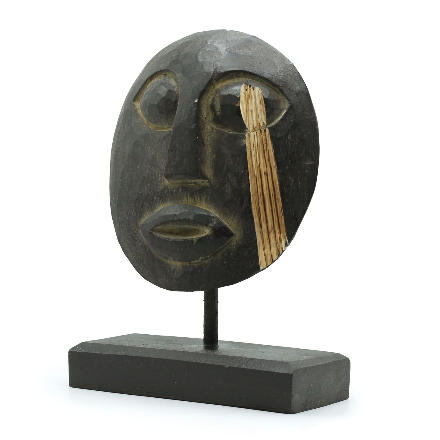 Timor Tribal Decorative Mask - Black 27x20cm