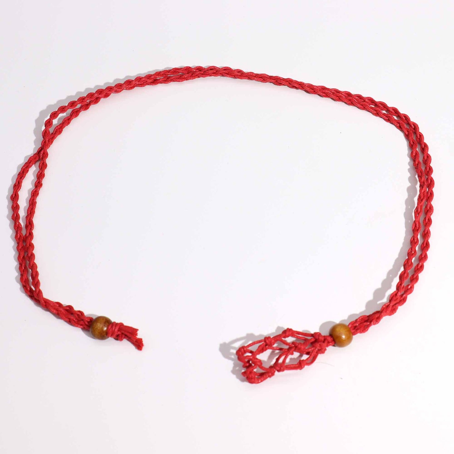 Crystal Gemstone Necklace Cord 45cm/18inch - Red