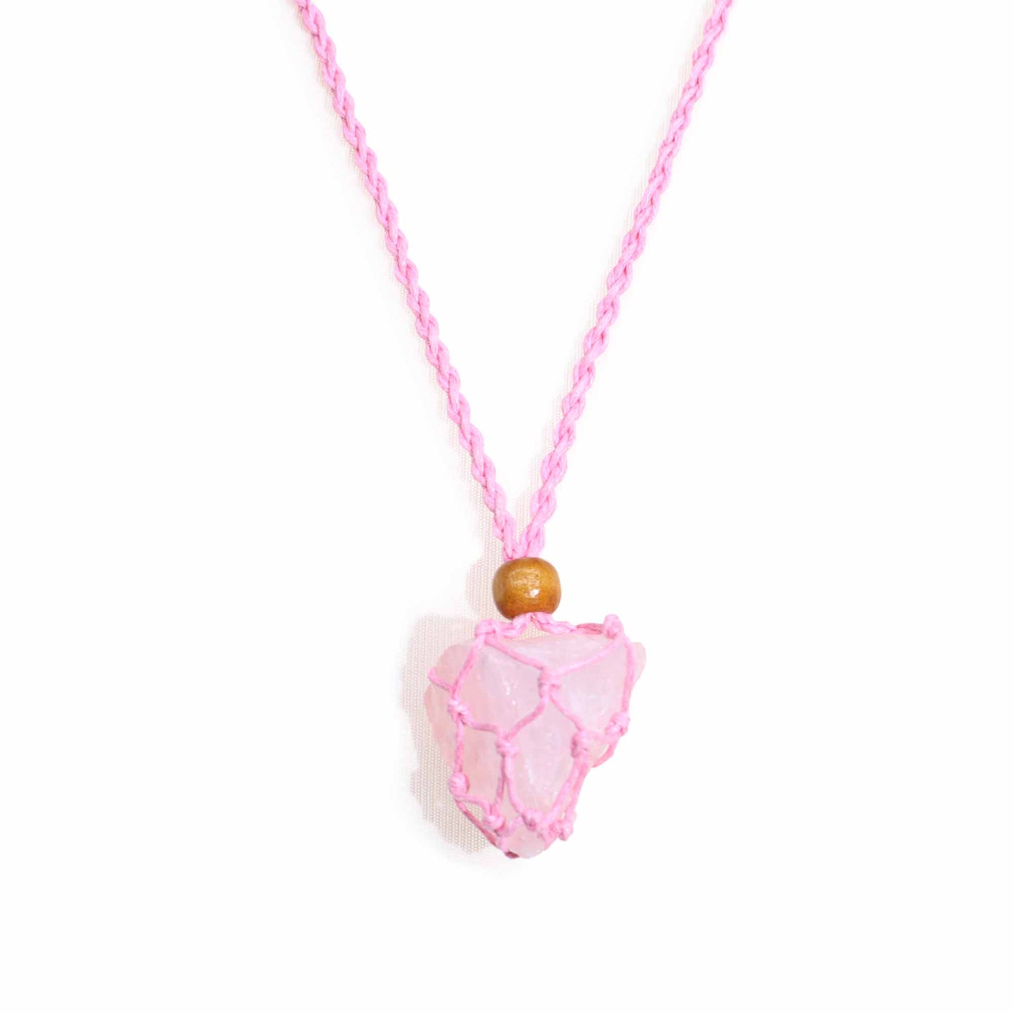 Crystal Gemstone Necklace Cord 45cm/18inch - Pink