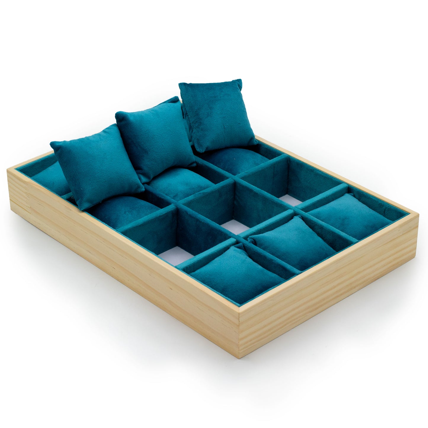 Twelve Compartment & Cushion Display Tray 35x24cm