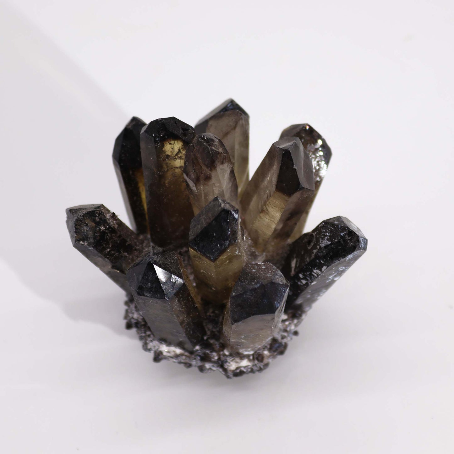 Crafted Natural Quartz Cluster - Smoky Quartz (approx 250-300gm 8cm)