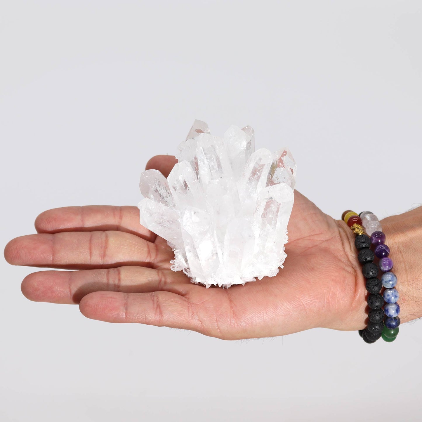 Crafted Natural Quartz Cluster - Clear Quartz (approx 250-300gm 8cm)