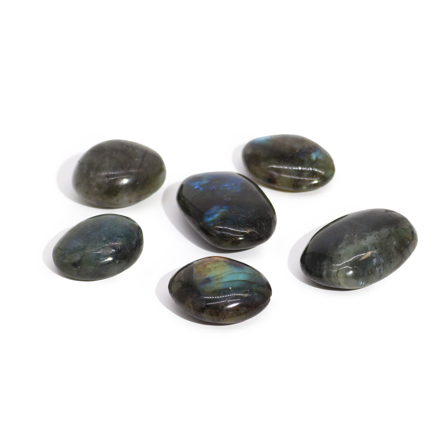 Madagascar Labradorite Palm Stones (approx 17-40gms 35-50mm)