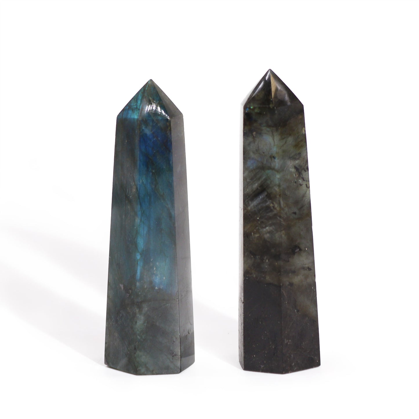 Madagascar Labradorite Points (approx 63-93gm 80x90mm x 25mm)