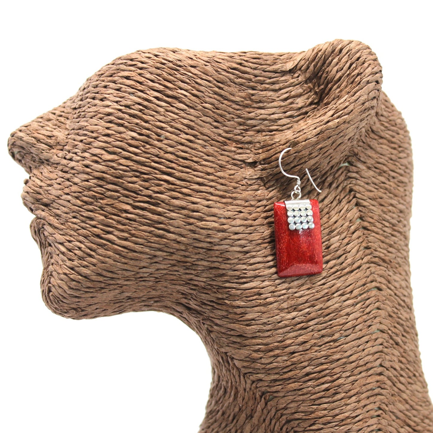 Coral Style 925 Silver Earring - SQ Mini Discs