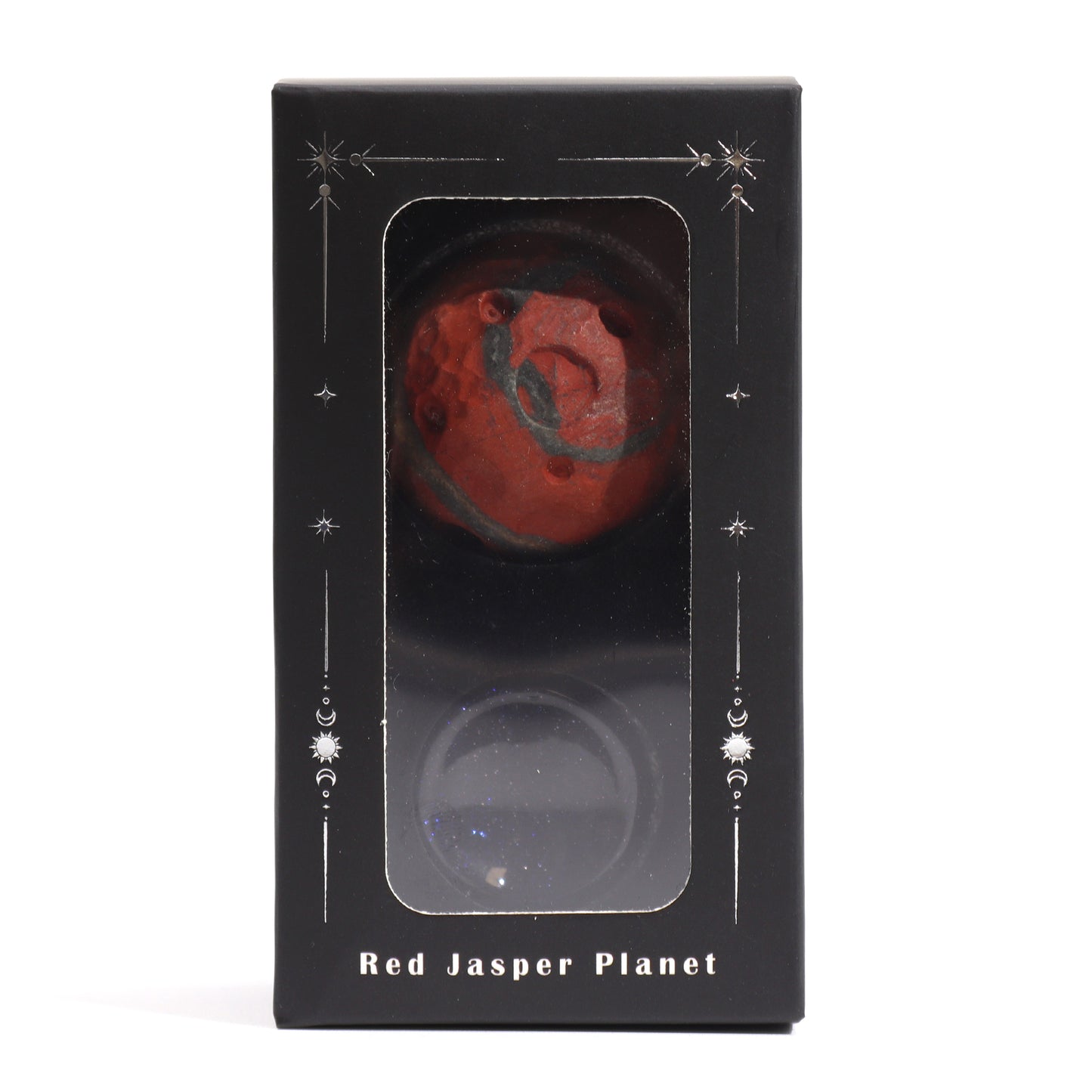 Red Jasper Planet on a Sola Goldstone Stand - 40mm  (30x15mm stand)