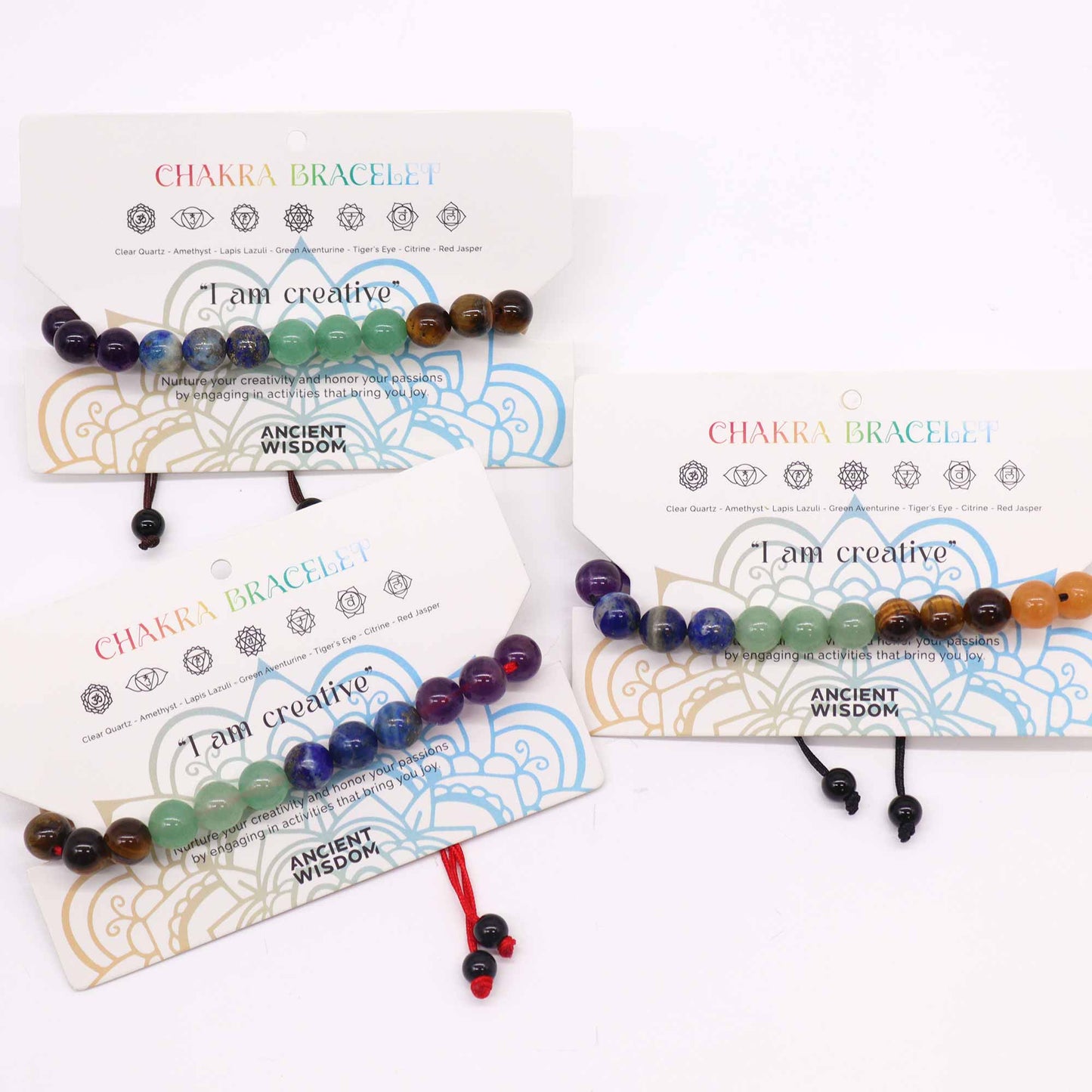 Chakra String Bracelets - 21 Stones