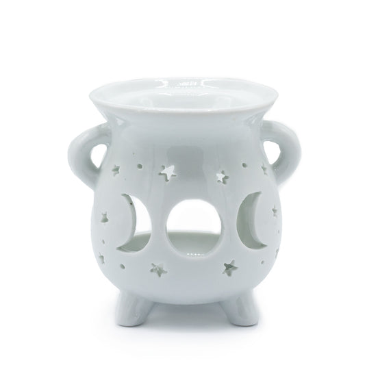 Caildren Oil Burner - Moon Phase - White