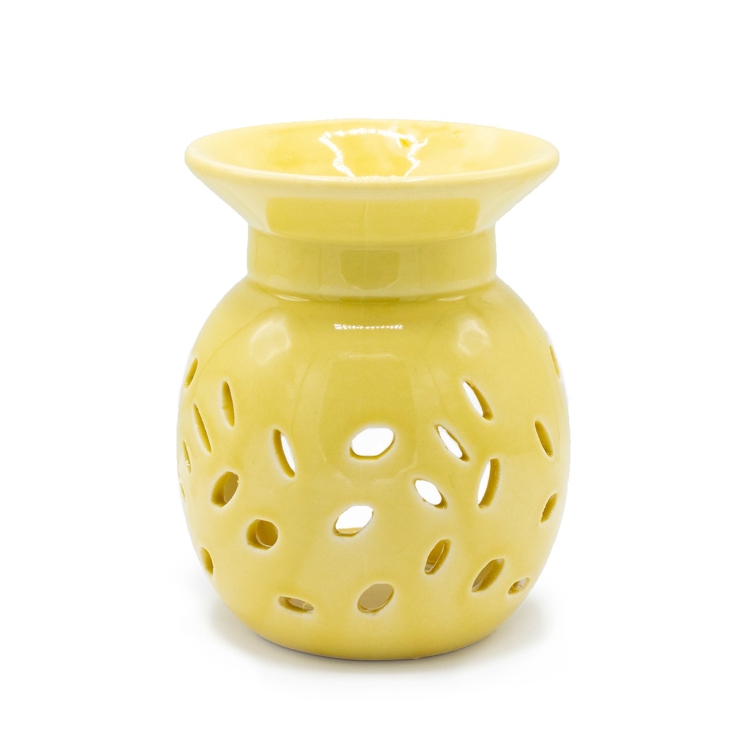 Floral Oil Burner - Orange