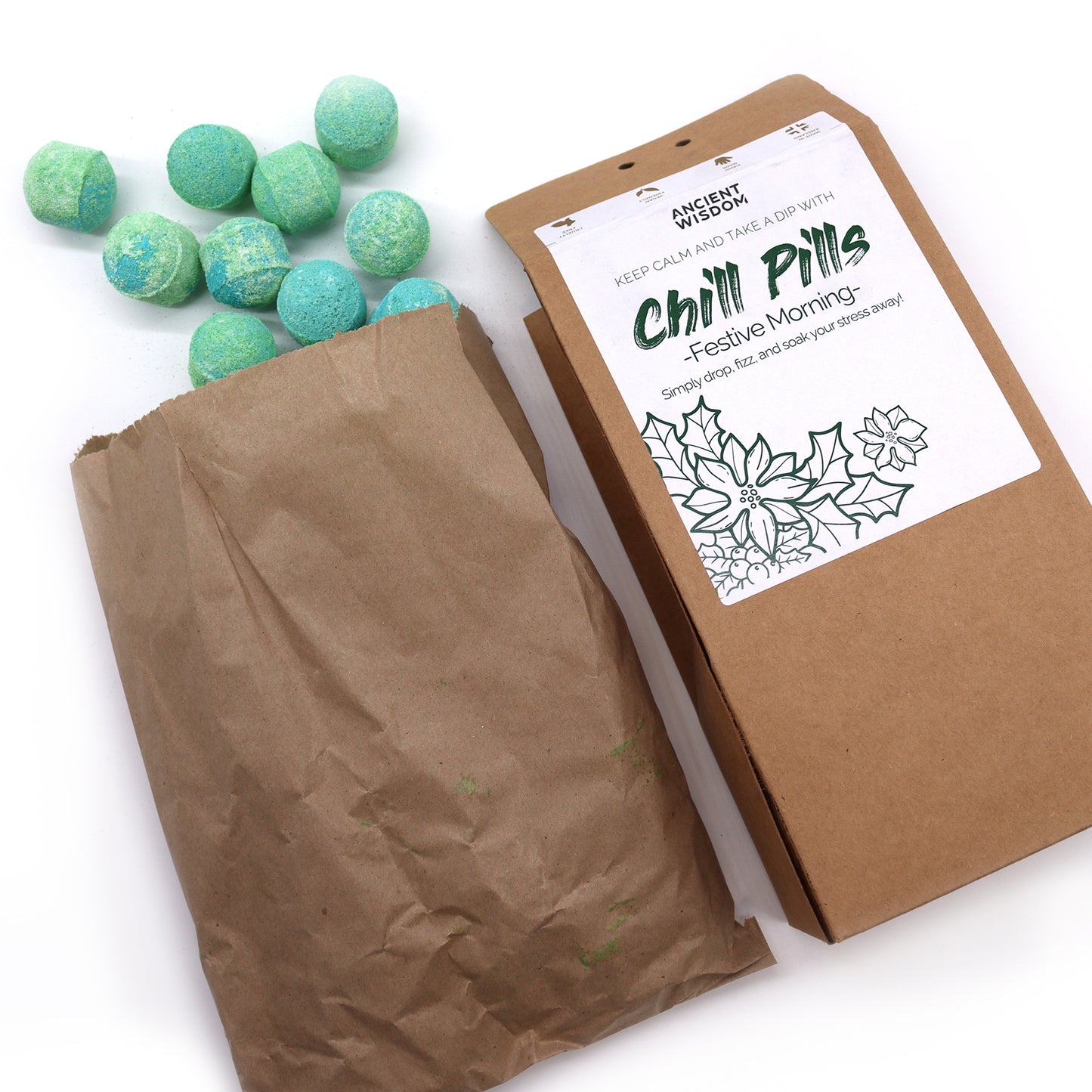 Chill Pills Bath Bomb Gift Set - Festive Morning