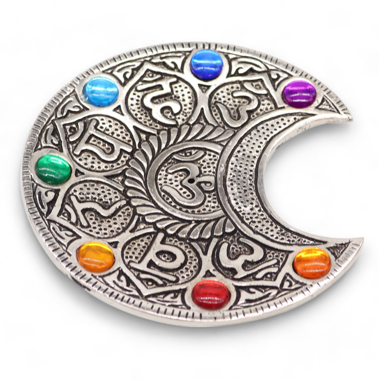 Seven Chakra Moon Incense Holder 11.5cm