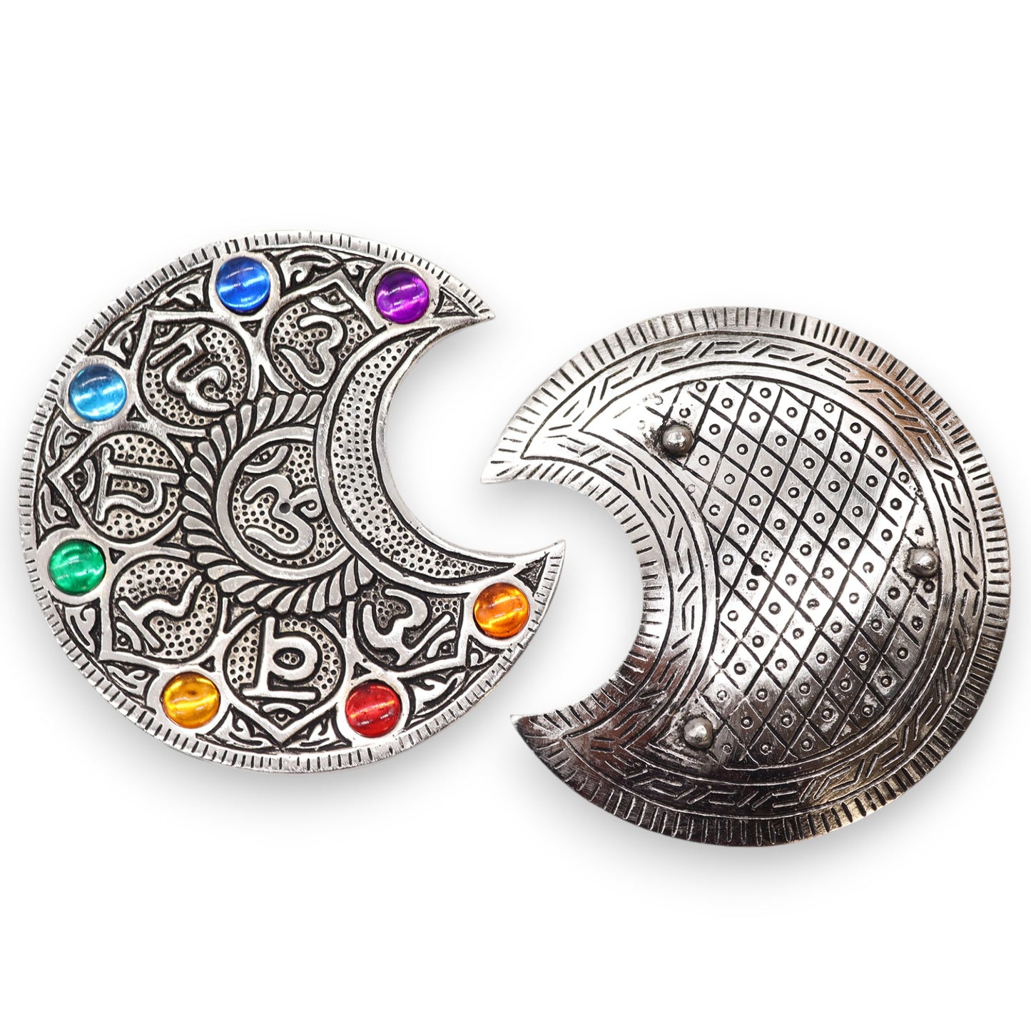 Seven Chakra Moon Incense Holder 11.5cm