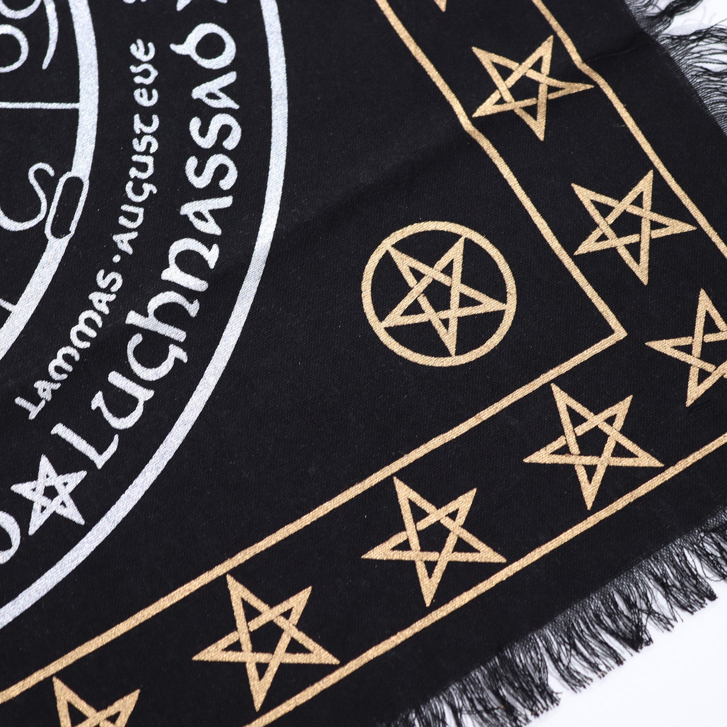 Esoteric Fringed Altar Cloth -  Life Death Rebirth