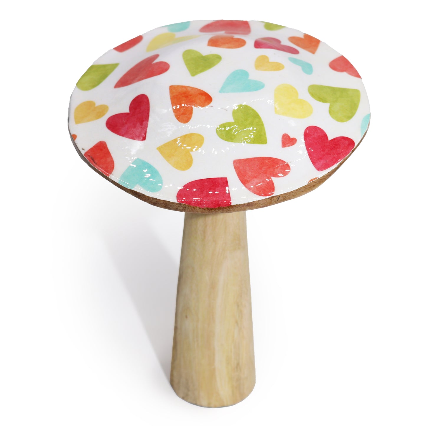 Large Mushroom - 20cm - Pastel Hearts