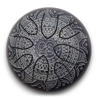 Steel Tongue Happy Drums  Om Mandala Engraved - 16cm