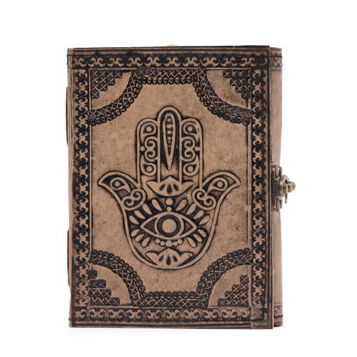 Hamsa - Esoteric Notebook - Antique Grey - 200 pages  Stich Edge