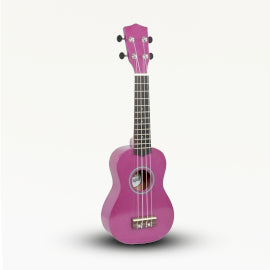 Hand Crafted Ukulele - Bright Pink Finish (4 String)