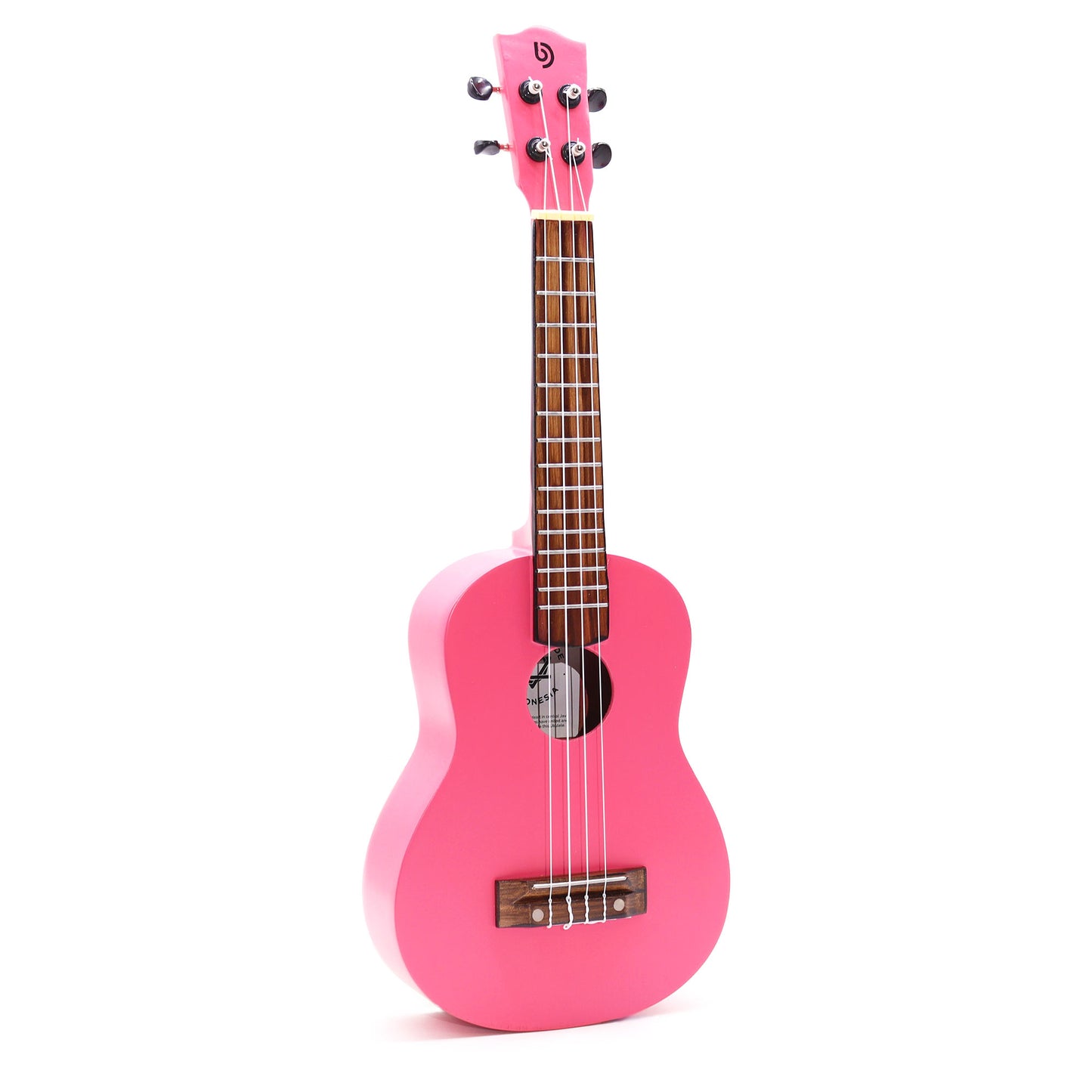 Hand Crafted Ukulele - Bright Pink Finish (4 String)