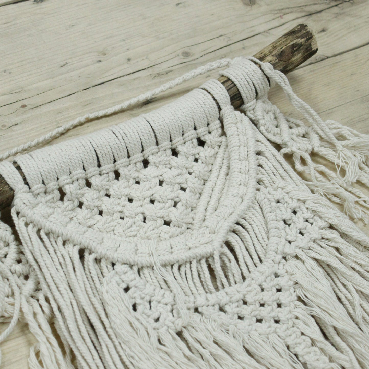 Hand-Made Macrame Wall Hanging - Natural Abundance