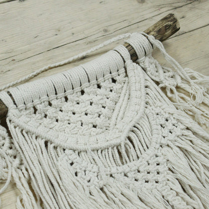 Hand-Made Macrame Wall Hanging - Natural Abundance