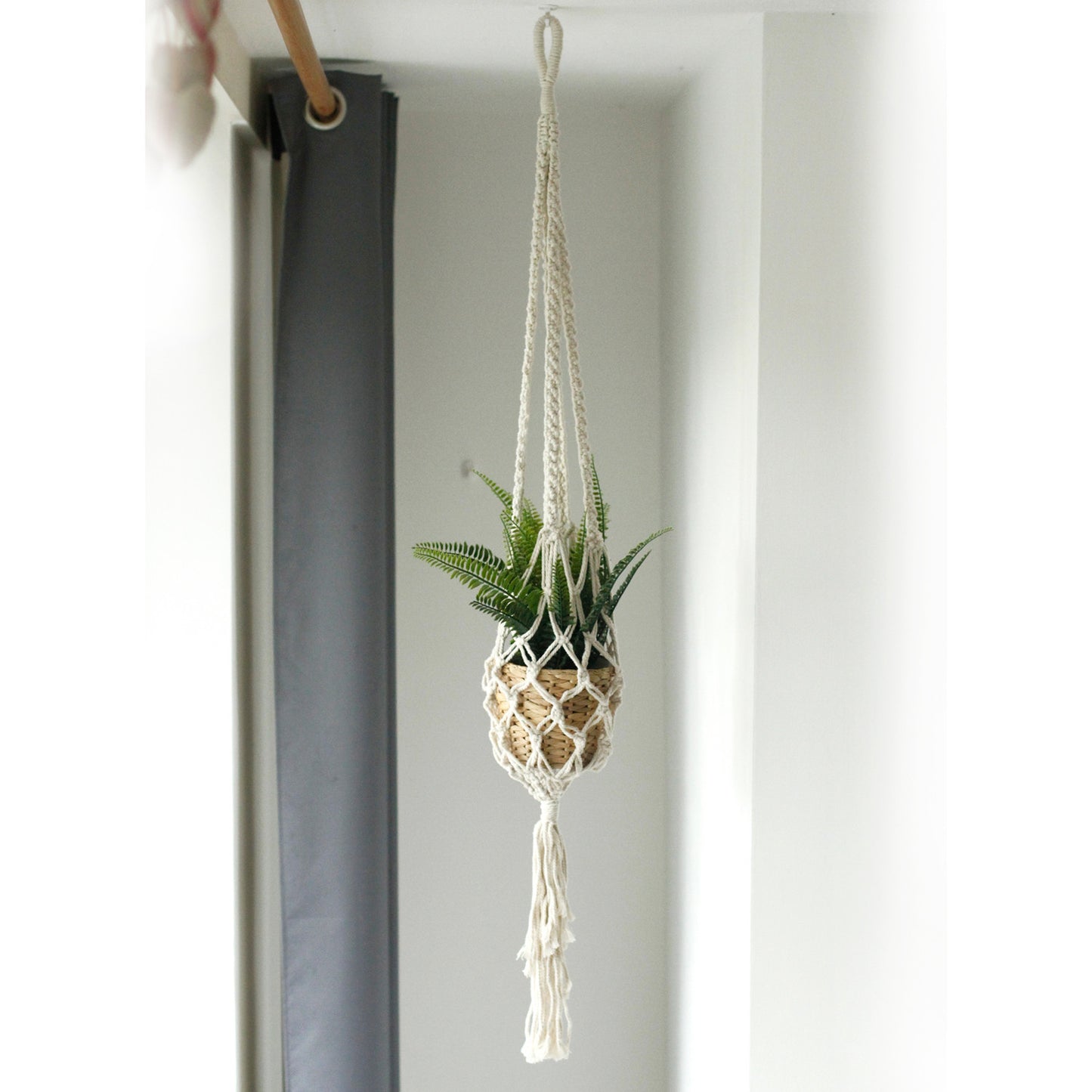 Macrame Pot Holder - Large Pot Holder - Extra Long