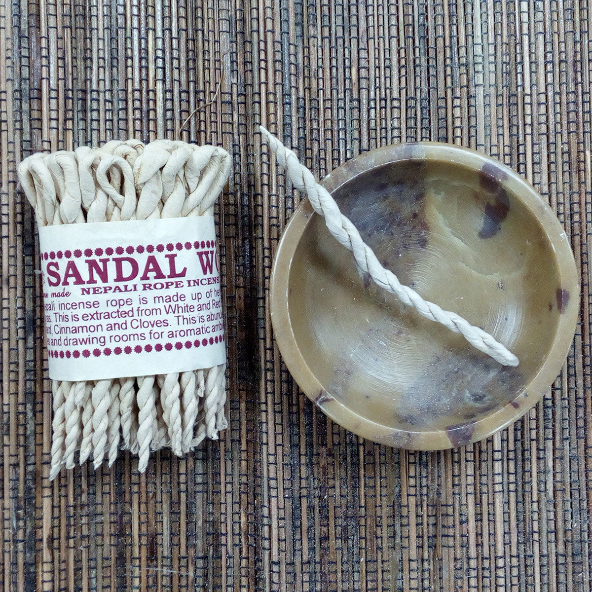 Pure Herbs Incense Rope - Sandalwood & Spice