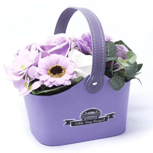 Soap Bouquet Petite Basket - Soft Lavender