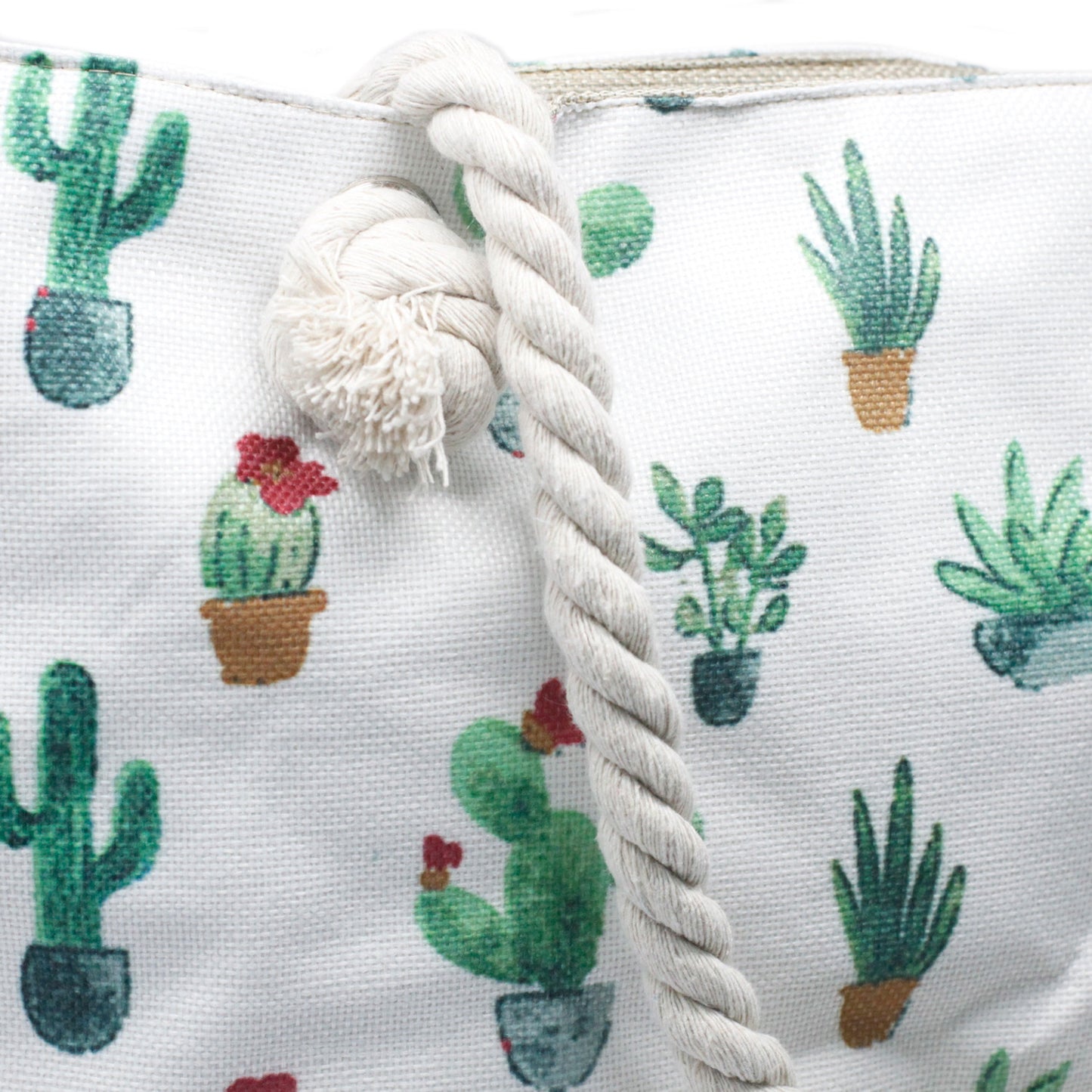 Rope Handle Bag - Mini Cactus