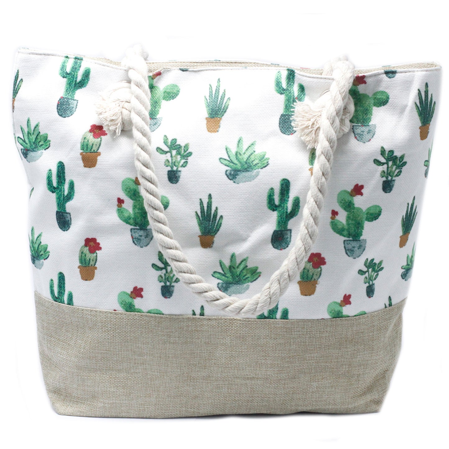 Rope Handle Bag - Mini Cactus