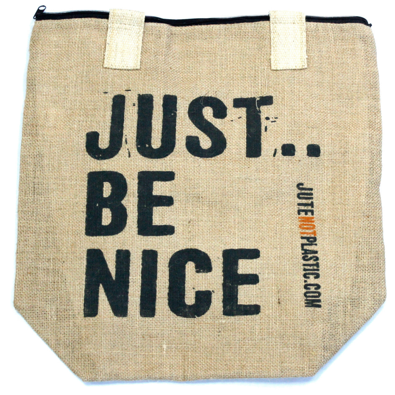 Just Be Nice Jute Bag