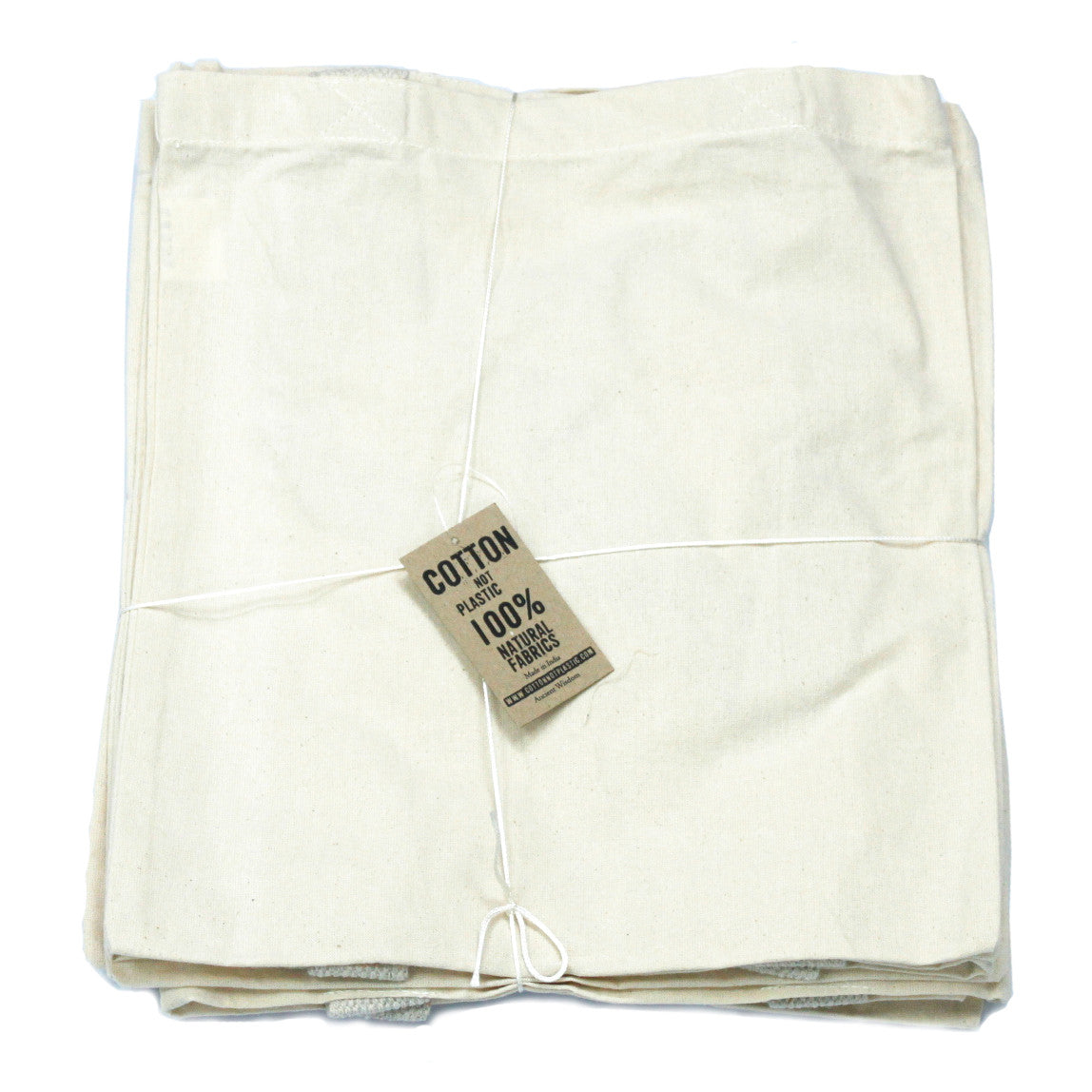 Lrg Natural 6oz Cotton Bag 38x42cm